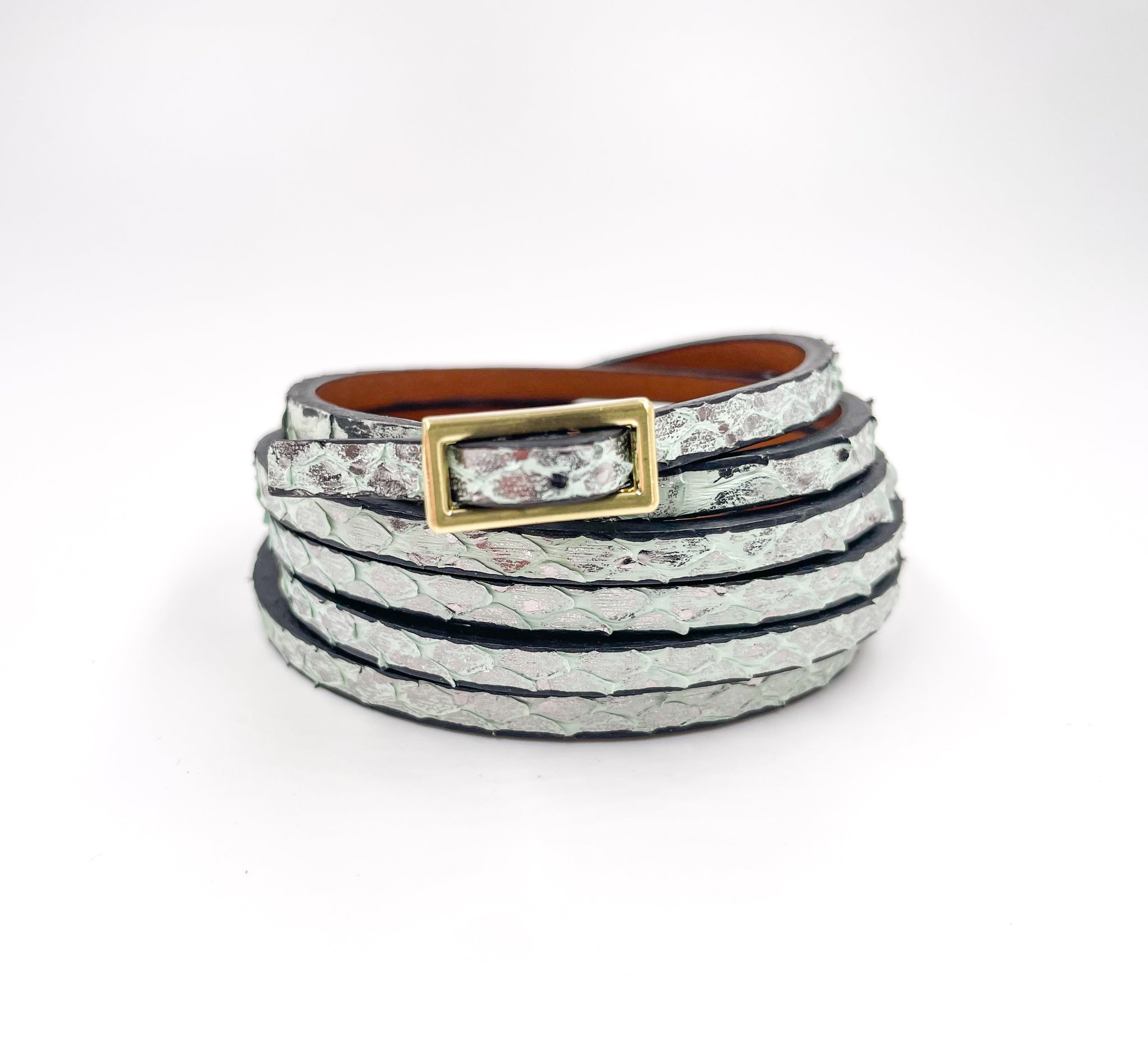 SALE Six Wrap Bracelet Sea Mist Python